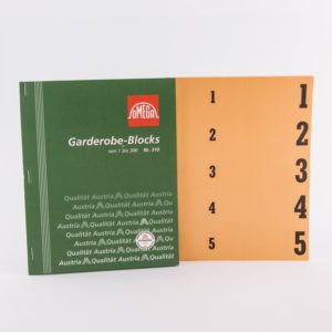 Garderobenblocks orange
