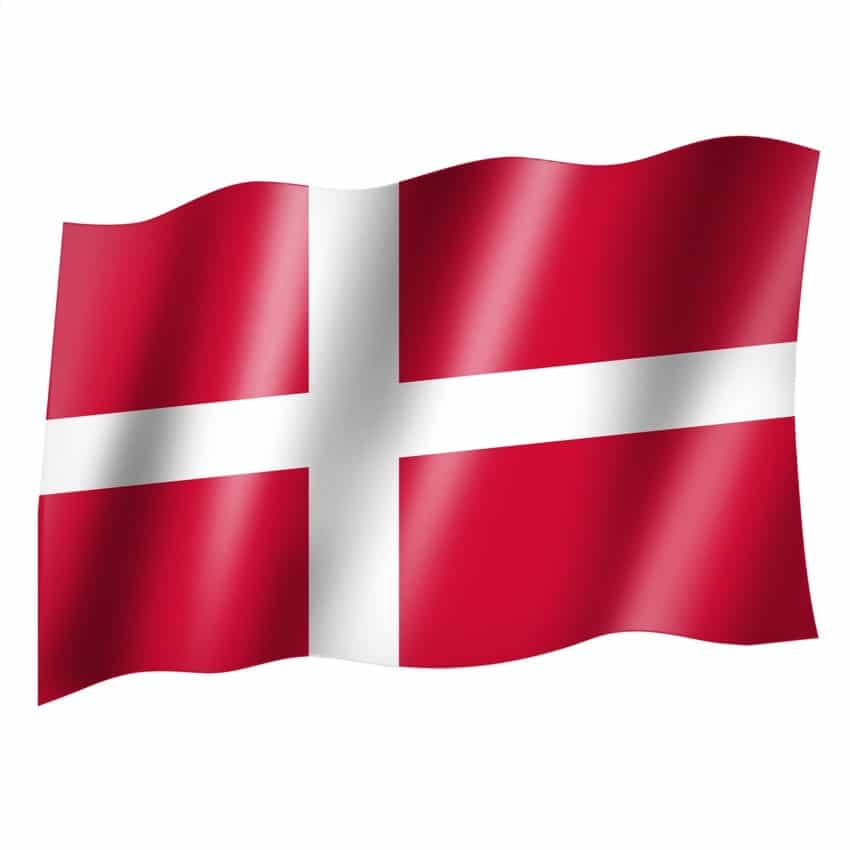 30 x 45 cm Fahne Flagge Dänemark Stockfahne mit Hohlsaumm 