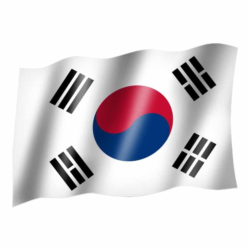 Flagge Fahne Südkorea 30 x 45 cm 